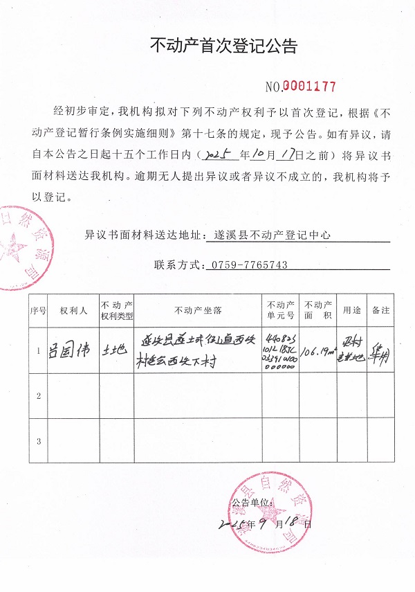 不動產首次登記公告（呂國偉）.jpg